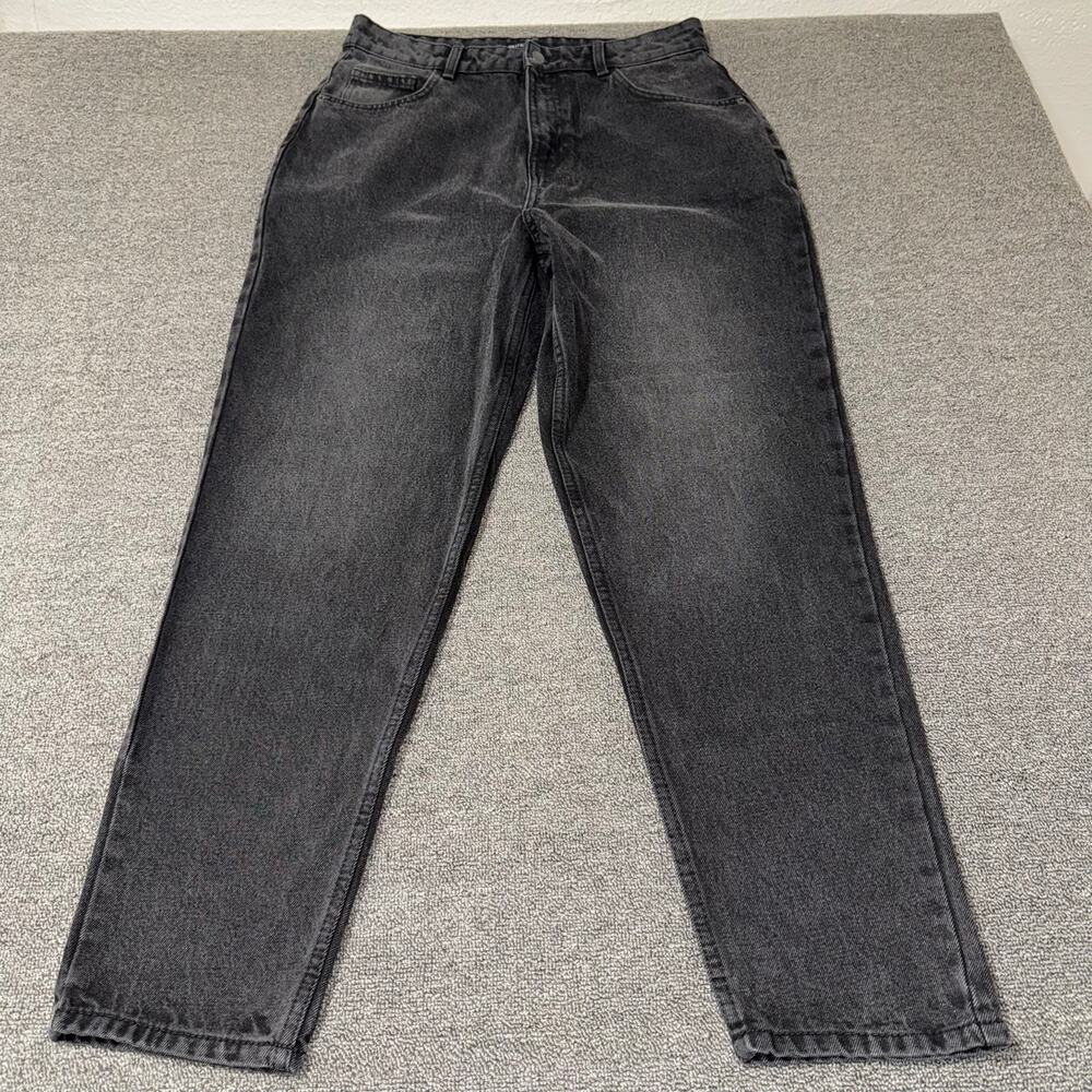 PrettyLittleThing Mom Jeans Women's Size 8 Black Denim NWOT Casual Grunge Indie